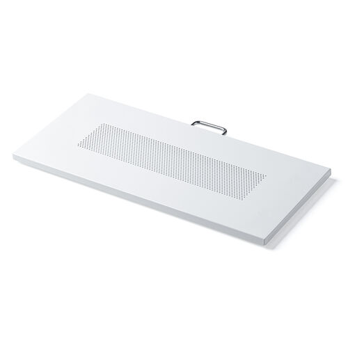 キーボードスライダー（机上台・小型ローラー付・幅52.6cm・キーボード・マウス・ノートパソコン・スチール製・ホワイト）