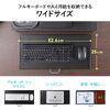 キーボードスライダー（机上台・小型ローラー付・幅52.6cm・キーボード・マウス・ノートパソコン・スチール製・ホワイト）