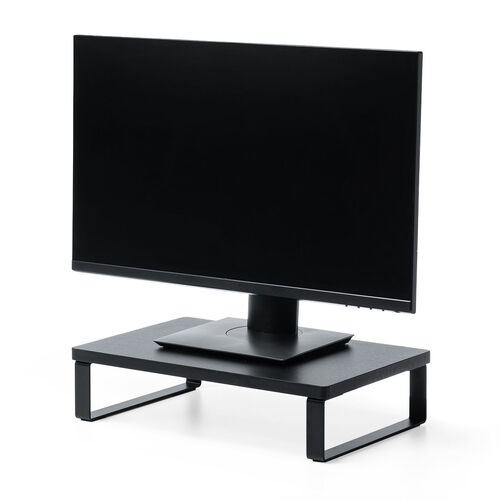 モニター台（机上台・幅40cm・モニター下収納・木製・ブラック）