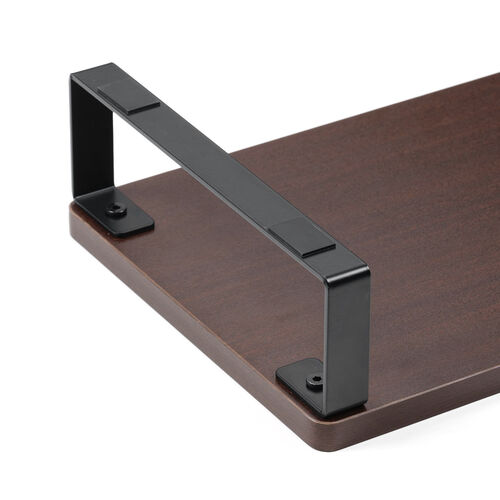 モニター台（机上台・幅40cm・モニター下収納・木製・ダークブラウン）