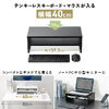 モニター台（2段式・幅40cm・机上台・モニター下収納・2段収納・木製・ブラック）