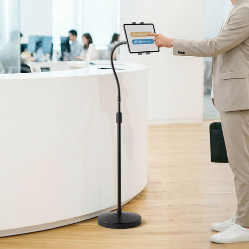 iPadタブレットアームスタンド(フロアスタンド・床置設置・高さ調節可能・寝ながら・ベッド フレキシブル・8～10.9/11インチ対応・ハイブリット授業）