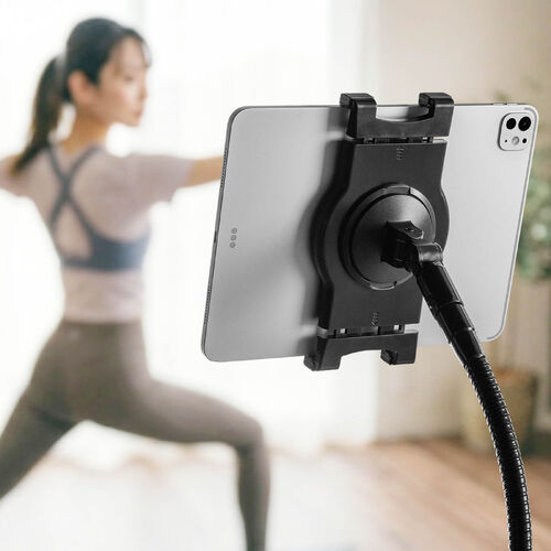 iPadタブレットアームスタンド(フロアスタンド・床置設置・高さ調節可能・寝ながら・ベッド フレキシブル・8～10.9/11インチ対応・ハイブリット授業）