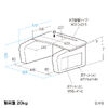 膝上テーブル（折りたたみローテーブル・高さ調整・タブレットスタンド付き・サイドポケット付き・ソファ・ベッド・デスク・ノートPC作業用・軽量・薄い木目×グレー）