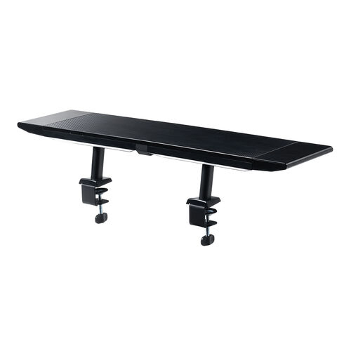 LED内蔵モニター台（クランプ固定式・ LED照明・USB2.0ハブ×2