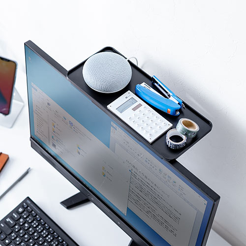 ディスプレイ上収納台（テレビ上収納・ディスプレイボード・WEBカメラ設置台・幅30cm）