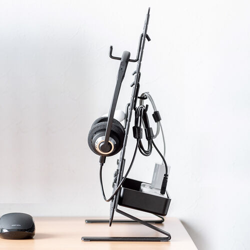 パンチングボード（スタンド式・ケーブルオーガナイザー・ケーブル収納・タップ収納・小物整理・有孔ボード・デスクパネル）