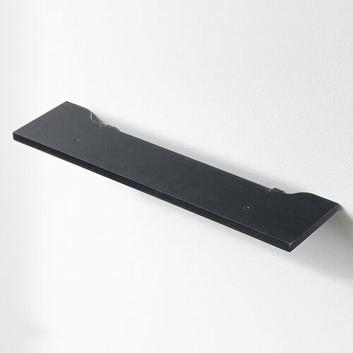 壁掛けシェルフ（幅60cm・壁掛け棚・総耐荷重20kg・棚耐荷重10kg・フック付き・ウォール ラック・配線しやすい・サウンドバー台・小物収納・ブラック）