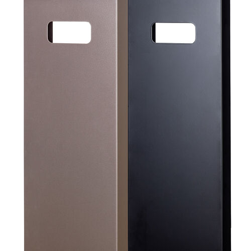 壁寄せテレビスタンド（ロータイプ・50インチ/65インチ/75インチ対応・スチール製・棚板付・ブラウン）