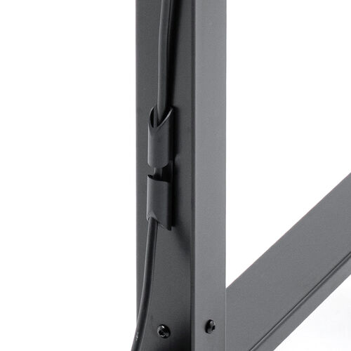 電動昇降ディスプレイスタンド（37～86インチ対応・カメラ台付き・キャスター付き・高耐荷重70kg・静音設計）