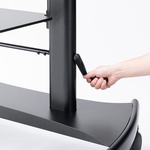 テレビスタンド（100型・100インチ対応・上下昇降・手動・ディスプレイスタンド・キャスター付・ハイタイプ）