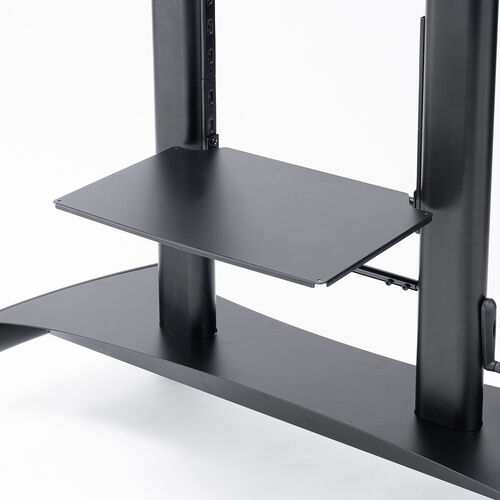 テレビスタンド（100型・100インチ対応・上下昇降・手動・ディスプレイスタンド・キャスター付・ハイタイプ）