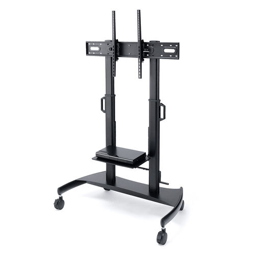 テレビスタンド（100型・100インチ対応・上下昇降・手動・ディスプレイスタンド・キャスター付・ハイタイプ）