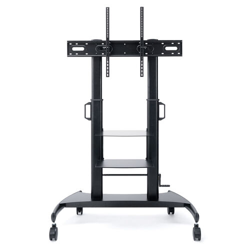テレビスタンド（100型・100インチ対応・上下昇降・手動・ディスプレイスタンド・キャスター付・ハイタイプ）