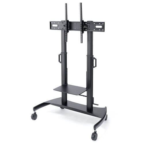 テレビスタンド（100型・100インチ対応・上下昇降・手動・ディスプレイスタンド・キャスター付・ハイタイプ）