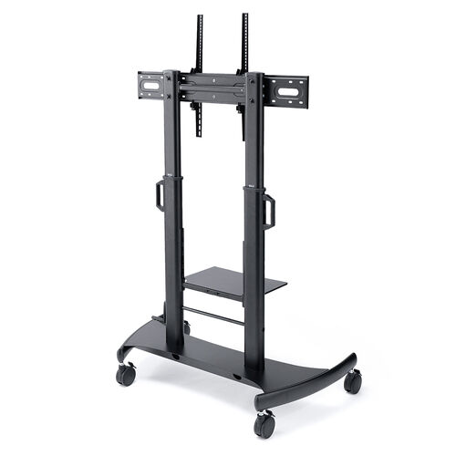 テレビスタンド（100型・100インチ対応・上下昇降・手動・ディスプレイスタンド・キャスター付・ハイタイプ）