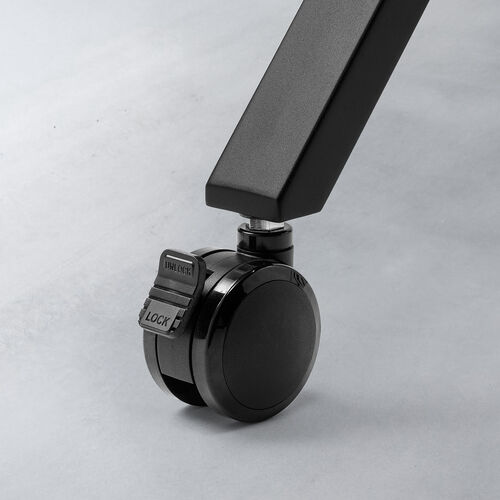 テレビスタンド（キャスター付・65インチ・86インチ対応・手動昇降・大型モニター・会議室・収納棚付・ディスプレイスタンド）