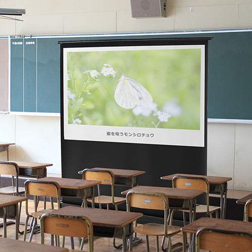 プロジェクタースクリーン 80インチ 自立式 床置き 4K対応