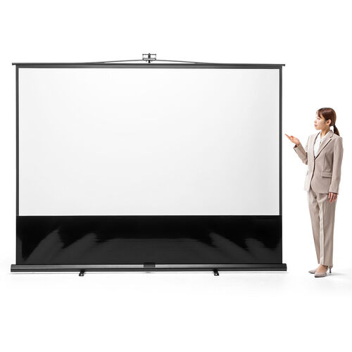 プロジェクタースクリーン（120インチ・軽量・ポータブル・収納付・4K対応・会議室・ホームシアター用）