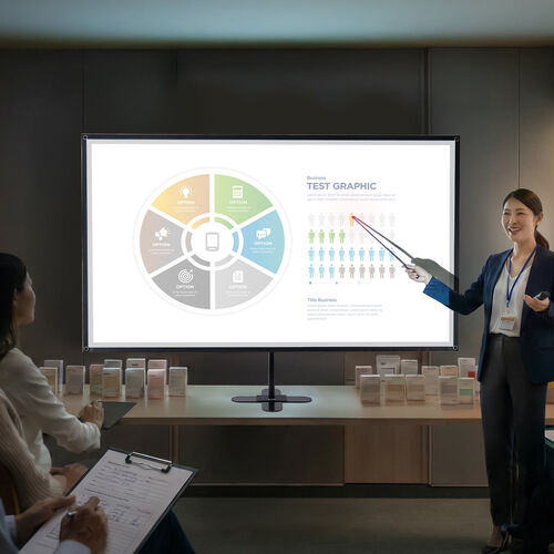 プロジェクタースクリーン（80インチ・4K対応・卓上・モバイル・収納バッグ付）