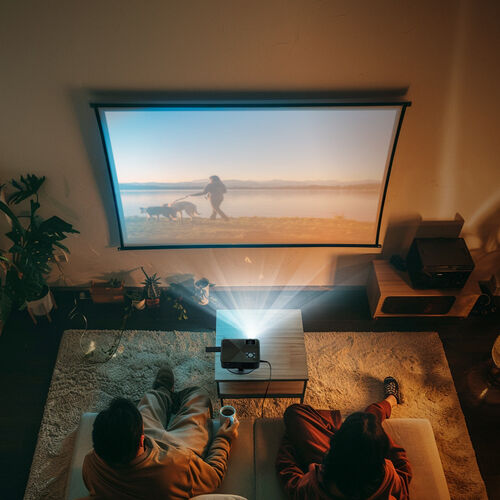 プロジェクタースタンド（天井投影・卓上・小型・上向き耐荷重5kg・アルミ・軽量・滑り止め付）