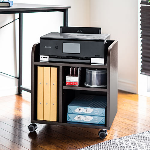 プリンター台（ラック・ワゴン・キャスター・収納・棚・インクジェット・複合機・おしゃれ・高さ50cm・幅41.8cm）EZ1-PS014M