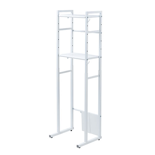 【アウトレット･訳あり・セール】収納ラック マルチラック 洗濯機ラック ランドリーラック シュレッダーラック 幅46～57.8cm・高さ109～145cm）