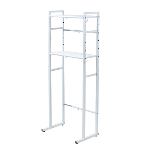 【アウトレット･訳あり・セール】収納ラック マルチラック 洗濯機ラック ランドリーラック シュレッダーラック 幅46～57.8cm・高さ109～145cm）