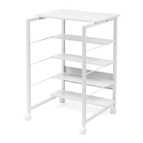 プリンタ台（シュレッダー収納ラック・プリンタラック・マルチラック・オープンラック・キャスター付・棚付・幅60cm×奥行60cm×高さ90cm）