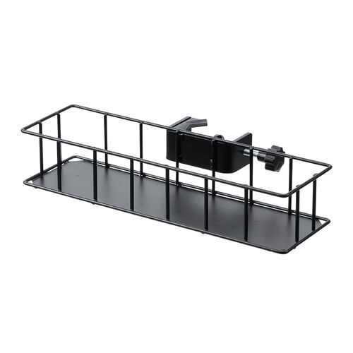 リモコンラック（横型・収納・クランプ式バスケット・丸パイプ・角パイプ・トレー・リモコンホルダー・小物入れ・テレビスタンド・テレビ収納・ツールワゴン・台車・簡単取り付け）