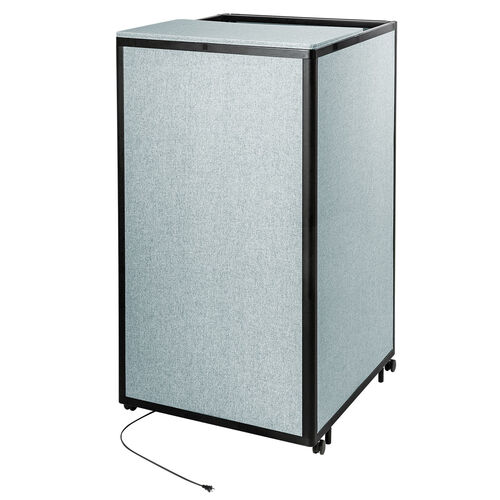 ワークブース（個室ブース・ボックス・自宅・WEB会議・吸音・グレー） SHB002GY