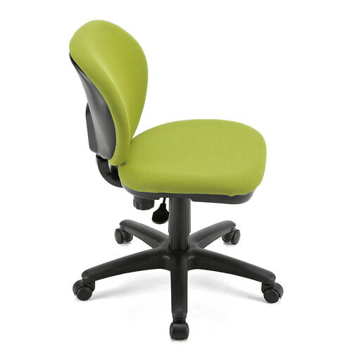 オフィスチェア（事務椅子・コンパクト・シンクロロッキング・CLASS4ガスシリンダー・キャスター付き・ガス圧昇降・グリーン）