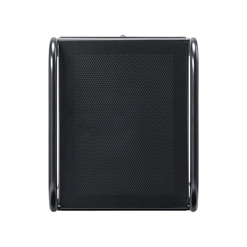 デスクワゴン（樹脂トレー・4段・キャビネット・キャスター付き・サイドワゴン・A4サイズ対応・ブラック）