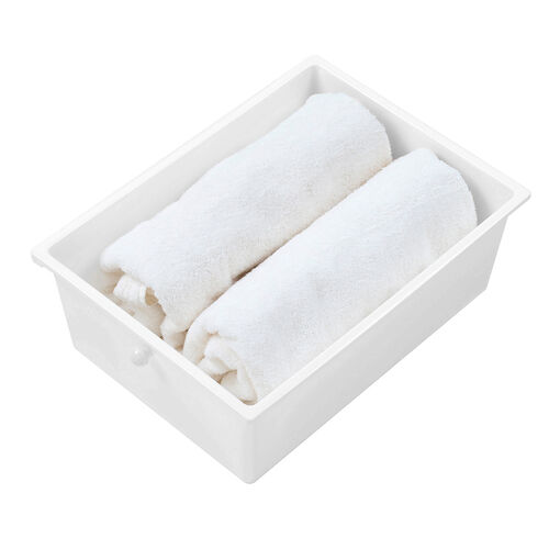 デスクワゴン（樹脂トレー・4段・キャビネット・キャスター付き・サイドワゴン・A4サイズ対応・ホワイト）