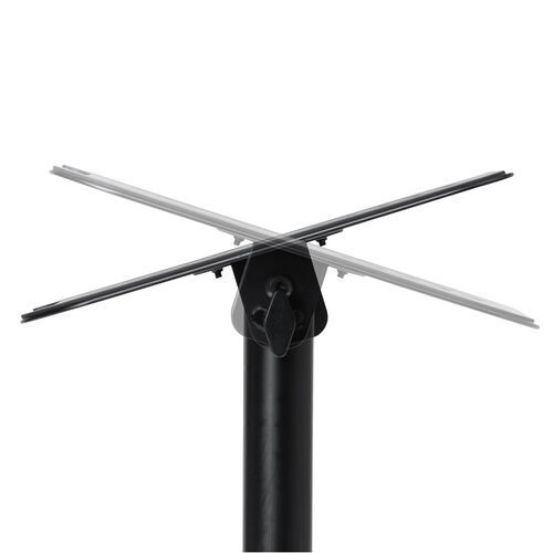 スピーカースタンド（クランプ式・卓上タイプ・金属製・高さ調整・角度調整対応・耐荷重10kg）