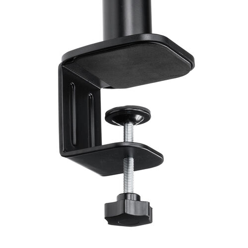 スピーカースタンド（クランプ式・卓上タイプ・金属製・高さ調整・角度調整対応・耐荷重10kg）