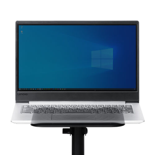 スピーカースタンド（台座式・卓上タイプ・金属製・高さ調整・角度調整対応・耐荷重10kg）