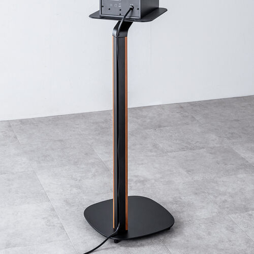 スピーカースタンド（天然木デザイン・耐荷重10kg・高さ78cm