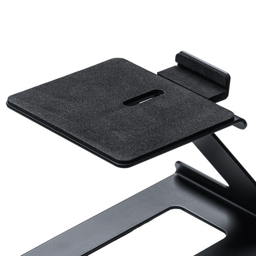 スピーカースタンド（卓上・小型・据え置き・高さ15cm・奥行調整可能・耐荷重約5kg・傾斜6度・スピーカー台・組み立て不要・2台1組）