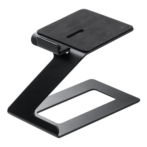 スピーカースタンド（卓上・小型・据え置き・高さ15cm・奥行調整可能・耐荷重約5kg・傾斜6度・スピーカー台・組み立て不要・2台1組）