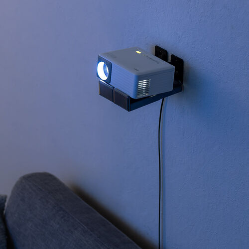 サウンドバー壁掛けスタンド（耐荷重15kg・長さ/奥行 調整可能・取り付け金具・ブラケット・汎用 2個セット）