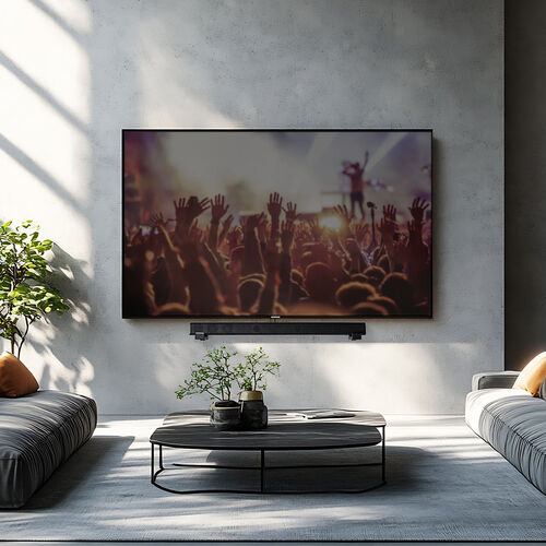 サウンドバー壁掛けスタンド（耐荷重15kg・長さ/奥行 調整可能・取り付け金具・ブラケット・汎用 2個セット）