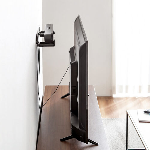 サウンドバー壁掛けスタンド（耐荷重15kg・長さ/奥行 調整可能・取り付け金具・ブラケット・汎用 2個セット）