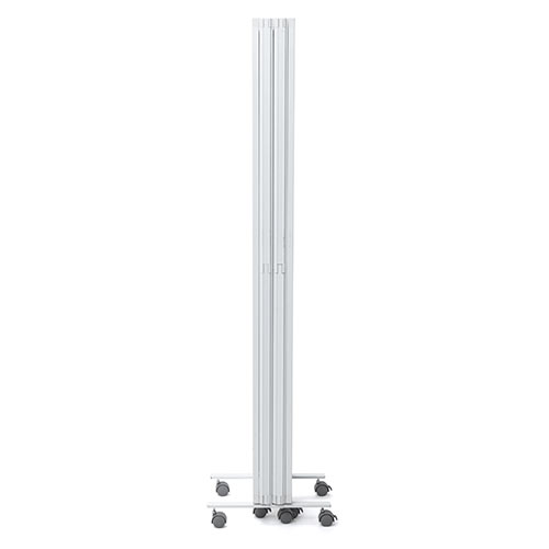 パーティション（間仕切り・6連・半透明・キャスター付・折りたたみ可能・高さ160cm）