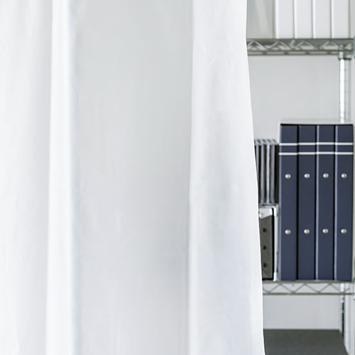 パーテーションカーテン（自立スタンド付・キャスタータイプ・間仕切り・目隠し・飛沫防止・高さ最大166cm・半透明）