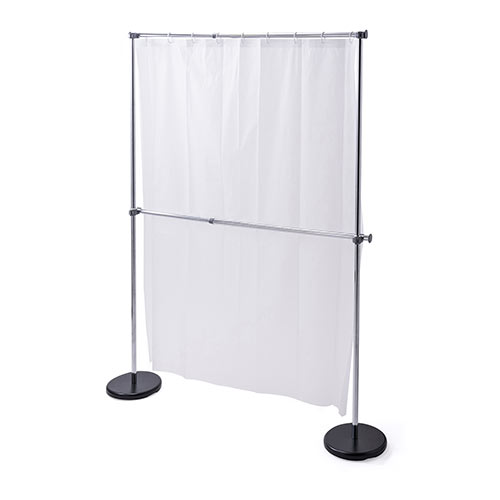 パーテーションカーテン（自立スタンド付・スタンドタイプ・間仕切り・目隠し・飛沫防止・高さ193.5cm・半透明）