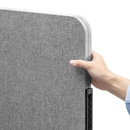 吸音パネル（フェルト・アジャスター付・幅61.2cm・高さ192cm・グレー）