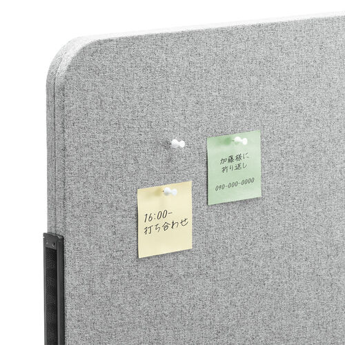 吸音パネル（フェルト・アジャスター付・幅61.2cm・高さ192cm・グレー）