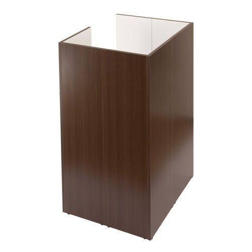 ワークブース（個室ブース・ボックス・自宅・WEB会議・木製・ダークブラウン） SPT030M