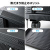 機器収納ボックス｜19インチマウント・9U・メッシュ扉・鍵付き・キャスター付